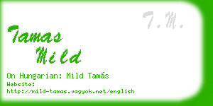 tamas mild business card