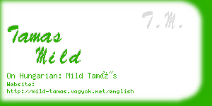 tamas mild business card